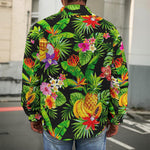 Tropical Hawaiian Fruits Pattern Print Men's Shirt Jacket