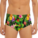 Tropical Hawaiian Fruits Pattern Print Men's Triangle Swim Briefs