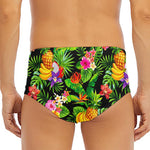 Tropical Hawaiian Fruits Pattern Print Men's Triangle Swim Briefs