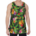 Tropical Hawaiian Fruits Pattern Print Men's Velvet Tank Top