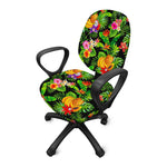 Tropical Hawaiian Fruits Pattern Print Office Chair Cover