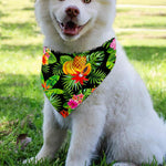 Tropical Hawaiian Fruits Pattern Print Over The Collar Dog Bandana