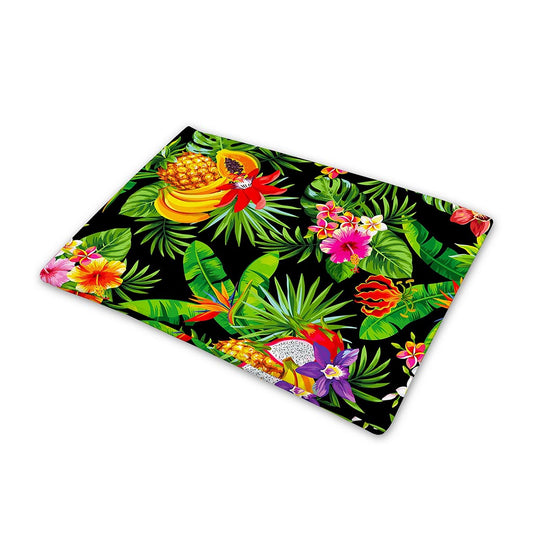 Tropical Hawaiian Fruits Pattern Print Pet Cooling Mat Cover