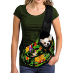 Tropical Hawaiian Fruits Pattern Print Pet Sling Carrier