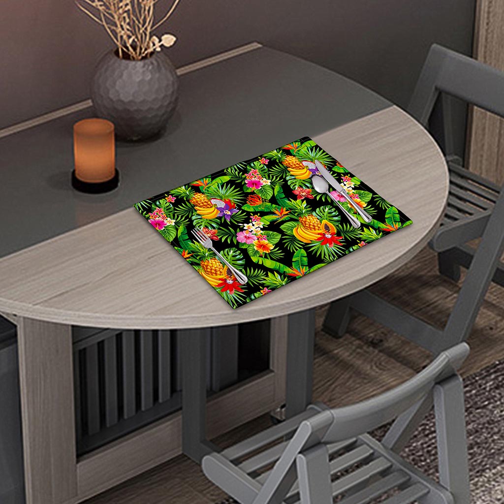 Tropical Hawaiian Fruits Pattern Print Placemat