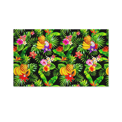 Tropical Hawaiian Fruits Pattern Print Polyester Flag