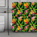 Tropical Hawaiian Fruits Pattern Print Polyester Shower Curtain