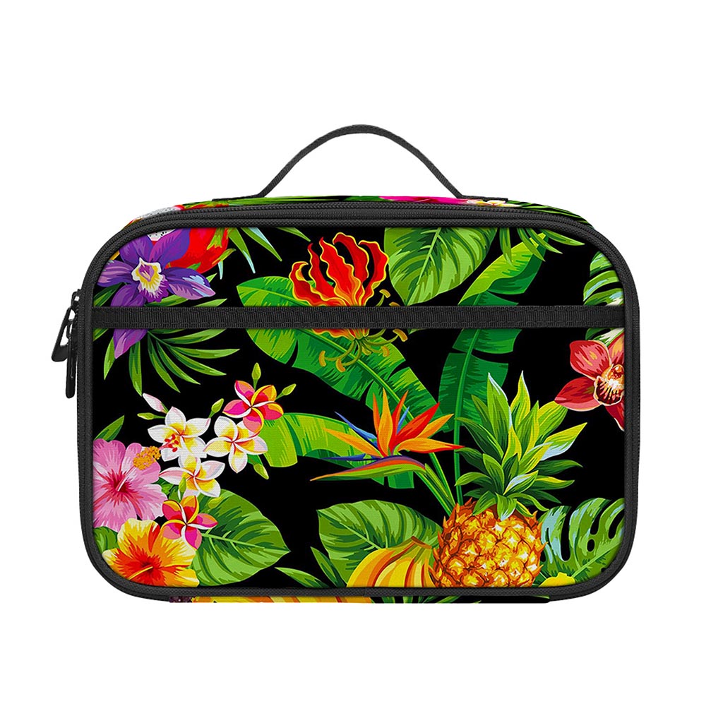Tropical Hawaiian Fruits Pattern Print Portable Lunch Bag