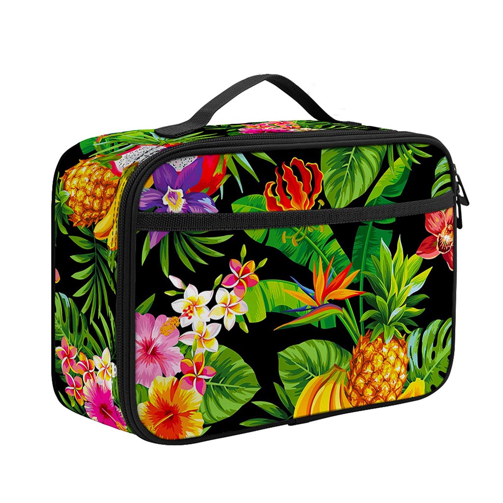Tropical Hawaiian Fruits Pattern Print Portable Lunch Bag