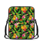 Tropical Hawaiian Fruits Pattern Print Rectangular Crossbody Bag