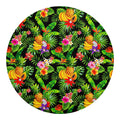 Tropical Hawaiian Fruits Pattern Print Round Blanket