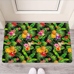 Tropical Hawaiian Fruits Pattern Print Rubber Doormat