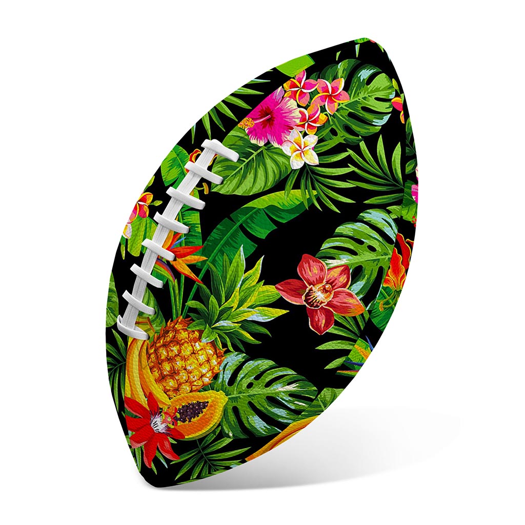 Tropical Hawaiian Fruits Pattern Print Rugby Ball