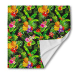 Tropical Hawaiian Fruits Pattern Print Silk Bandana