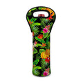 Tropical Hawaiian Fruits Pattern Print Single Neoprene Wine Tote