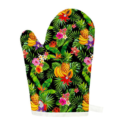 Tropical Hawaiian Fruits Pattern Print Single Oven Mitt