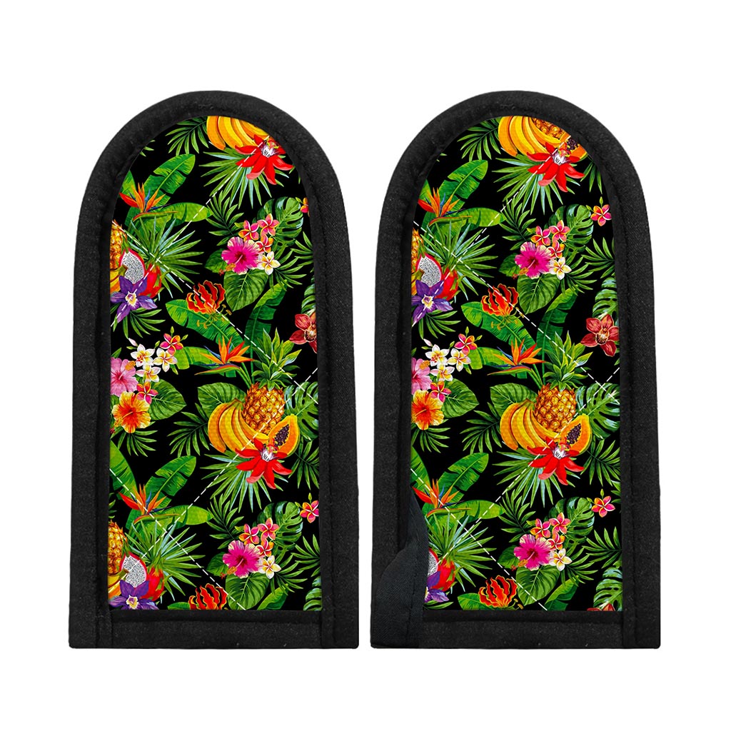 Tropical Hawaiian Fruits Pattern Print Skillet Handle Cover