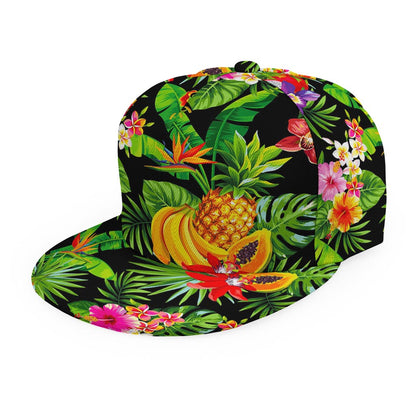 Tropical Hawaiian Fruits Pattern Print Snapback Cap