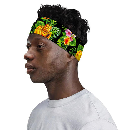 Tropical Hawaiian Fruits Pattern Print Sports Headband