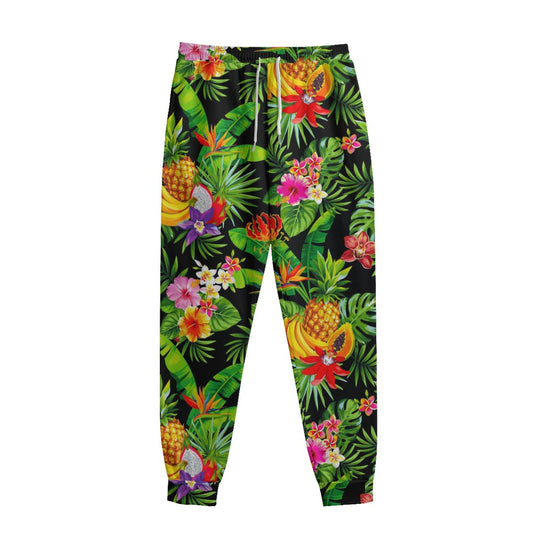 Tropical Hawaiian Fruits Pattern Print Sweatpants