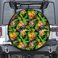 Tropical Hawaiian Fruits Pattern Print Tire Cover
