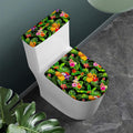 Tropical Hawaiian Fruits Pattern Print Toilet Lid And Tank Cover Set