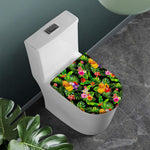 Tropical Hawaiian Fruits Pattern Print Toilet Lid Cover