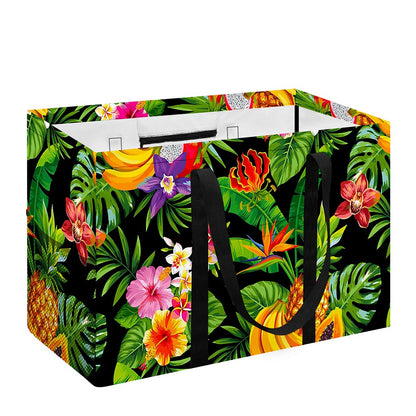 Tropical Hawaiian Fruits Pattern Print Utility Tote Bag