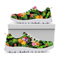 Tropical Hawaiian Fruits Pattern Print White Running Shoes