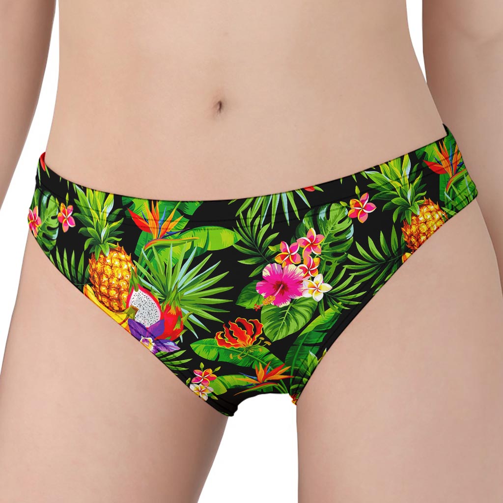 Tropical Hawaiian Fruits Pattern Print Women's Panties