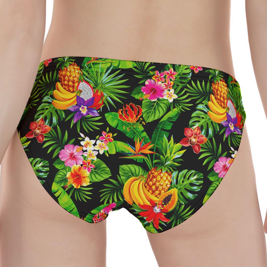 Tropical Hawaiian Fruits Pattern Print Women's Panties