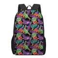 Tropical Hawaiian Jungle Print 17 Inch Backpack