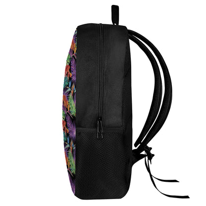 Tropical Hawaiian Jungle Print 17 Inch Backpack