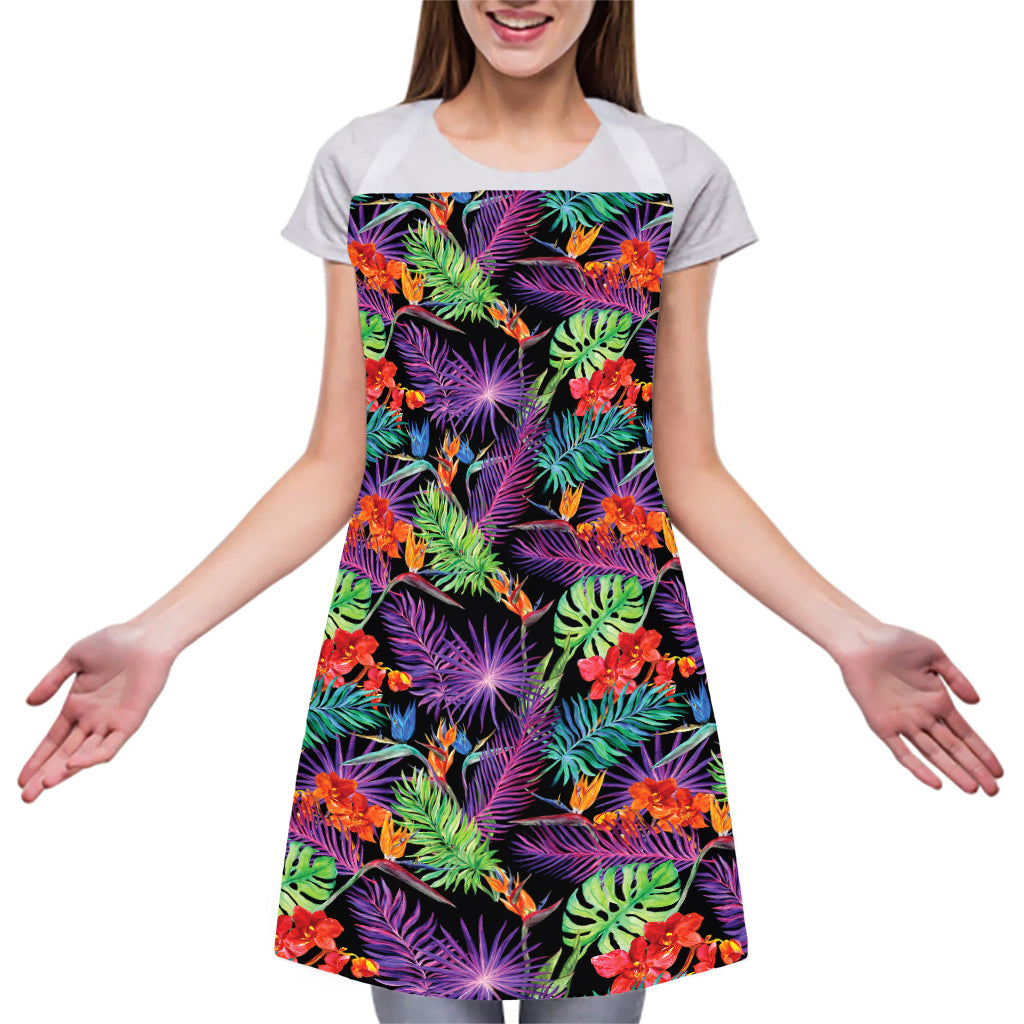 Tropical Hawaiian Jungle Print Adjustable Apron
