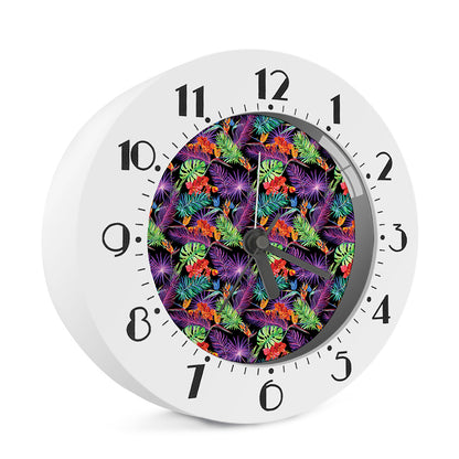Tropical Hawaiian Jungle Print Alarm Clock