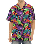 Tropical Hawaiian Jungle Print Aloha Shirt