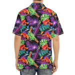 Tropical Hawaiian Jungle Print Aloha Shirt