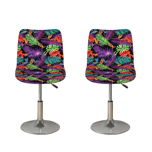 Tropical Hawaiian Jungle Print Bar Stool Covers