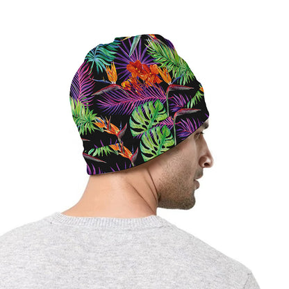 Tropical Hawaiian Jungle Print Beanie