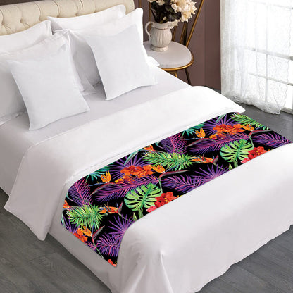 Tropical Hawaiian Jungle Print Bed Runner