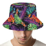 Tropical Hawaiian Jungle Print Bucket Hat