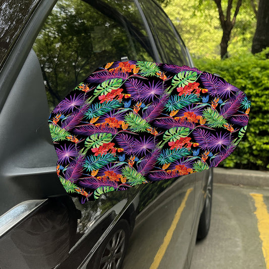 Tropical Hawaiian Jungle Print Car Side Mirror Covers