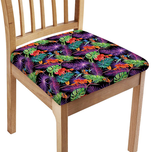 Tropical Hawaiian Jungle Print Chair Cushion Cover