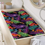 Tropical Hawaiian Jungle Print Changing Pad Cover