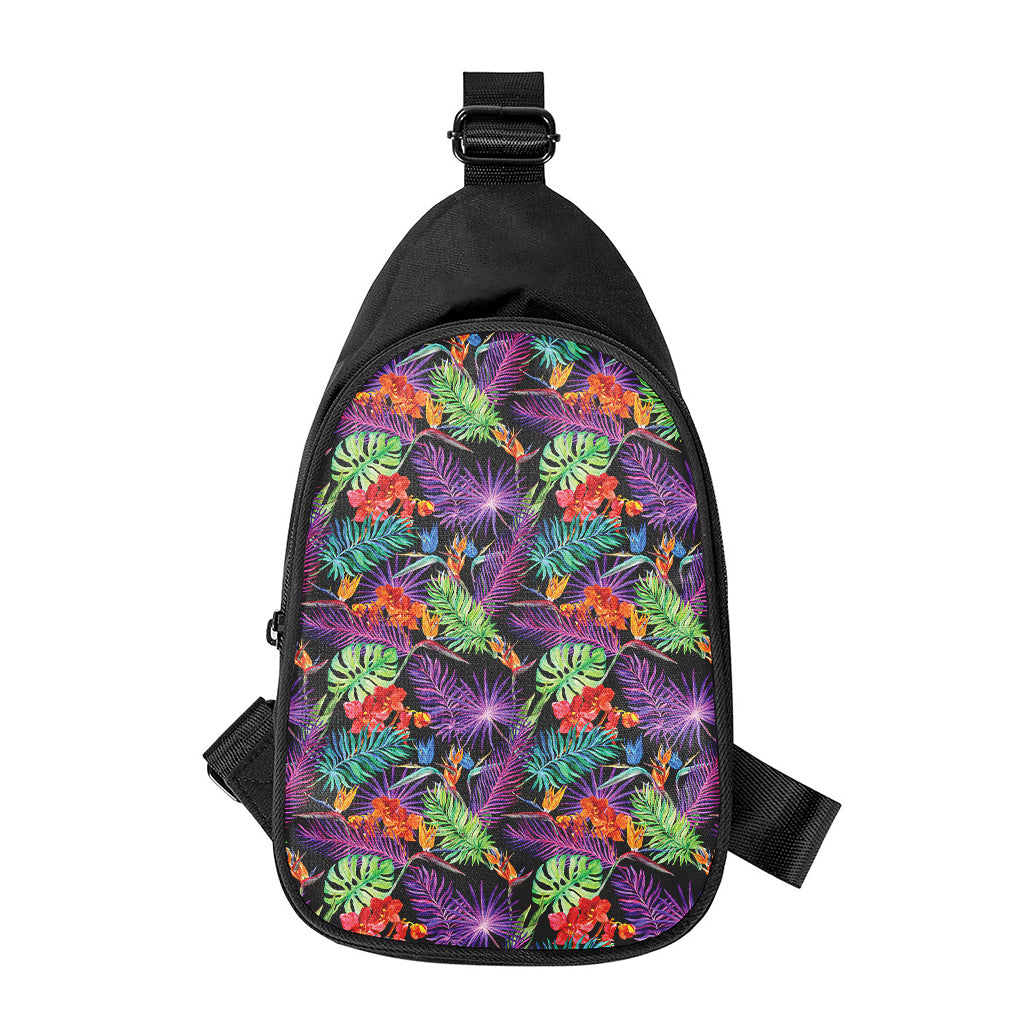 Tropical Hawaiian Jungle Print Chest Bag
