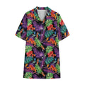 Tropical Hawaiian Jungle Print Cotton Hawaiian Shirt