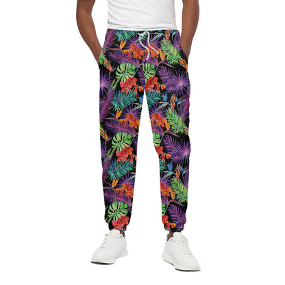 Tropical Hawaiian Jungle Print Cotton Pants