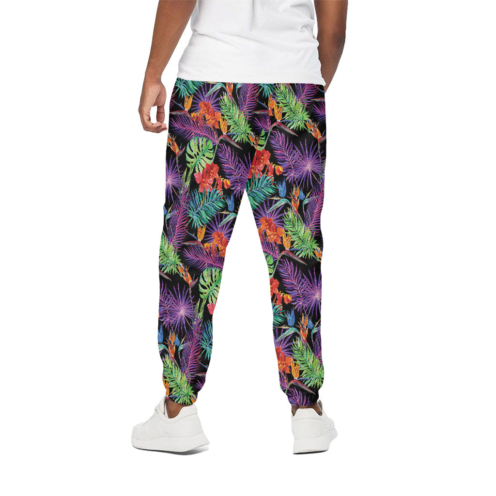 Tropical Hawaiian Jungle Print Cotton Pants