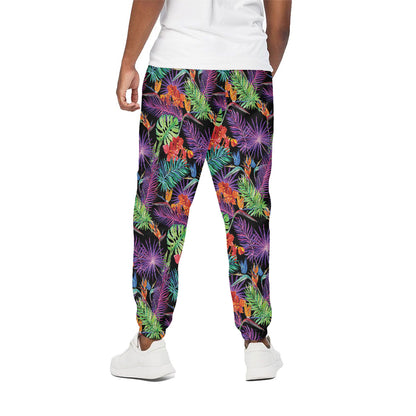 Tropical Hawaiian Jungle Print Cotton Pants