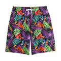 Tropical Hawaiian Jungle Print Cotton Shorts